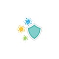 Bacterial virus icon Royalty Free Stock Photo