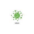 Bacterial virus icon Royalty Free Stock Photo