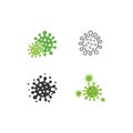 Bacterial virus icon Royalty Free Stock Photo