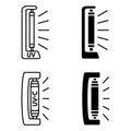 Bactericidal UV lamp. UV-C sterilizer lamp. Device with ultraviolet light. Ultraviolet germicidal irradiation and sterilization.