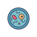 Bacteriology related vector icon.