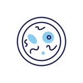 Bacteriology related vector icon.