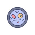 Bacteriology related vector icon.