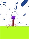 Bacteriophage Royalty Free Stock Photo