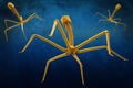 Bacteriophage or phage virus attacking and infecting a bacteria