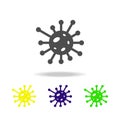 bacterium color icon. Element of virus color icon. Premium quality graphic design color icon. Signs and symbols collection color i Royalty Free Stock Photo