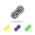 bacterium color icon. Element of virus color icon. Premium quality graphic design color icon. Signs and symbols collection color i Royalty Free Stock Photo