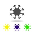 bacterium color icon. Element of virus color icon. Premium quality graphic design color icon. Signs and symbols collection color Royalty Free Stock Photo