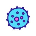 Bacterium icon vector. Isolated contour symbol illustration Royalty Free Stock Photo