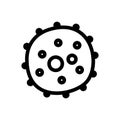 Bacterium icon vector. Isolated contour symbol illustration Royalty Free Stock Photo