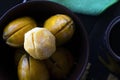 Bactris gasipaes exotic fruit from the tropical and subtropical region of America Royalty Free Stock Photo