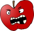 Bad apple illustration Royalty Free Stock Photo