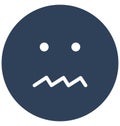 Bad, bored Vector Isolated Icon which can easily modify or edit Royalty Free Stock Photo