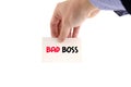 Bad boss text concept Royalty Free Stock Photo
