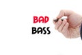 Bad boss text concept Royalty Free Stock Photo