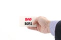 Bad boss text concept Royalty Free Stock Photo
