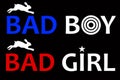 Bad boy and bad girl Royalty Free Stock Photo