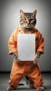 bad cat mockup mock up Royalty Free Stock Photo