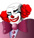 Bad clown. Royalty Free Stock Photo