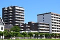 Bad HÃ¶nningen, Germany - 05 30 2023: Tall Waterfront Buildings Royalty Free Stock Photo
