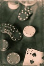 Bad Hand in Poker Royalty Free Stock Photo