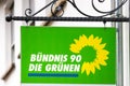 German party die grÃÂ¼nen sign in bad hersfeld germany