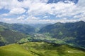 Bad Hofgastein city and mountains landscape Royalty Free Stock Photo