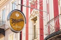 Vintage signboard of famous austrian Zauner Cafe and Cake Shop, Bad Ischl, Austria