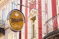 Vintage signboard of famous austrian Zauner Cafe and Cake Shop, Bad Ischl, Austria Royalty Free Stock Photo