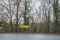 Directional signs in Rothenburg ob der Tauber, Germany Royalty Free Stock Photo