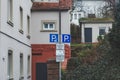 Parking signs in a German town