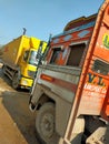 Indian truck on the road