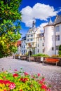Bad Mergentheim, Germany. Charming city on Romantic Road route in Bavaria. Deutschordenplatz Royalty Free Stock Photo