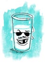 Bad milk illustration