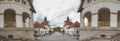 Bad nauheim sprudelhof hessen germany high definition panorama Royalty Free Stock Photo