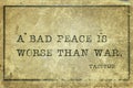 Bad peace Tacitus