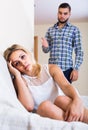 Bad quarrel between boyfriend and girlfriend Royalty Free Stock Photo