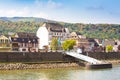 German Village Along Rhine River Royalty Free Stock Photo