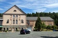 Bad-Schlema, Germany - July 16, 2023: The Uranium Mining Museum in Bad-Schlema in the Ore Mountains, where 80,000 t of pure