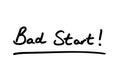 Bad Start Royalty Free Stock Photo