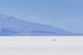 Bad water basin landscape on sunny day ,death valley national p