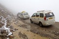 The road to Khardung La pass, Ladakh, India