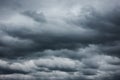 Bad weather - Heavy rain clouds Royalty Free Stock Photo