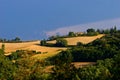 Bad wheater in the hills of toscane Royalty Free Stock Photo