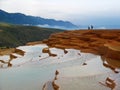 Badab Sort spring terraces in Alborz mountains , Mazandaran Iran