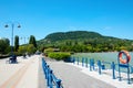 Badacsony harbor at Lake Balaton Royalty Free Stock Photo