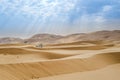 Badain Jaran Desert with sand dunes Royalty Free Stock Photo