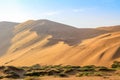 Badain Jaran Desert with sand dunes Royalty Free Stock Photo