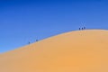 Badain Jaran Desert with sand dunes Royalty Free Stock Photo