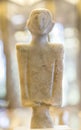 Anthropomorphous idol of Rena, Badajoz. Chalcolithic idol Royalty Free Stock Photo